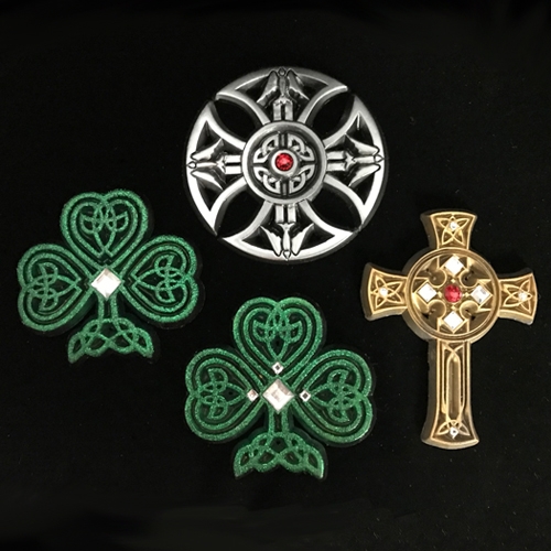 various celtic car badge designs by car jewels