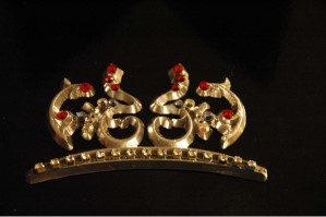 Car jewel, gold crown, car accessories 